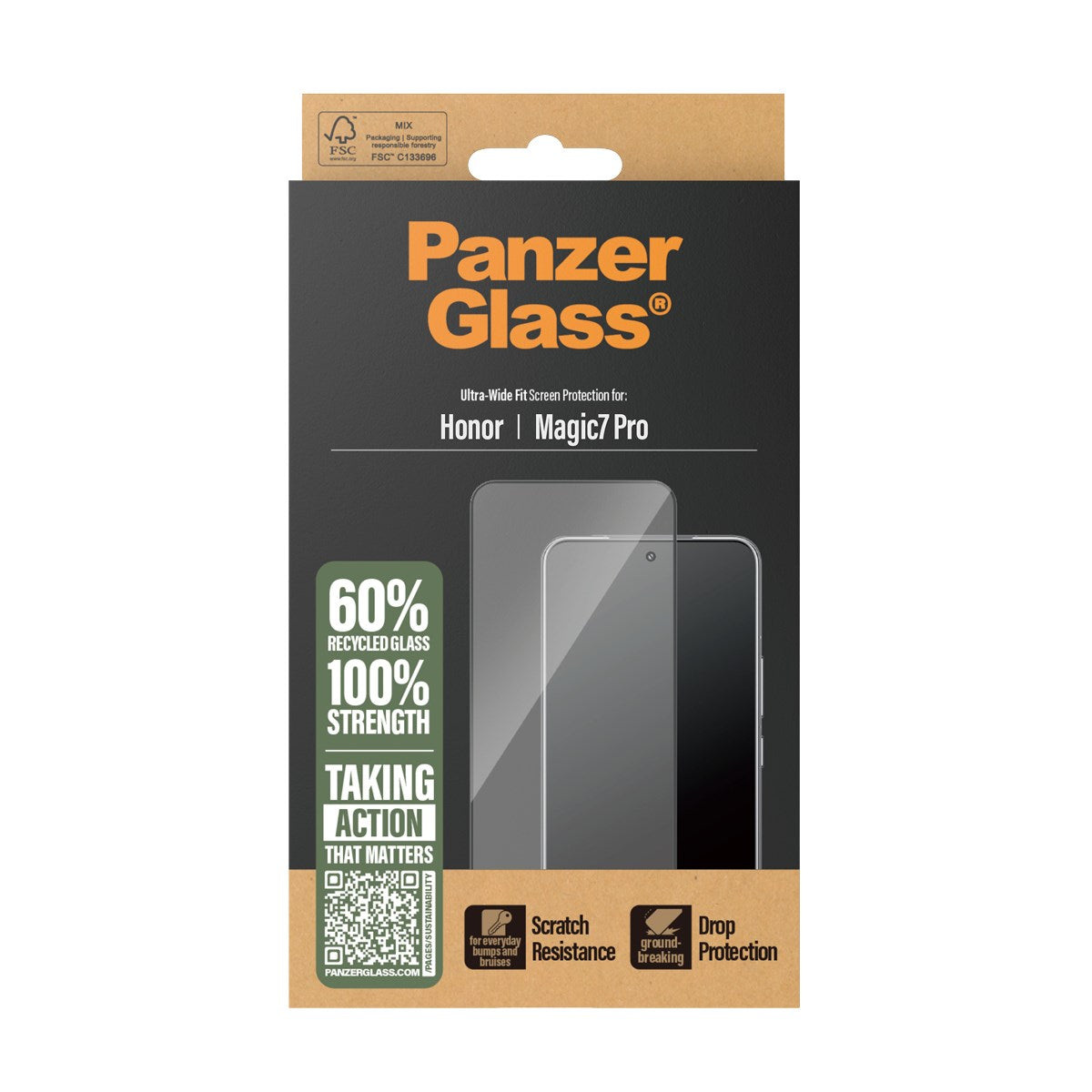 PanzerGlass® Displayschutz Honor Magic7 Pro | Ultra-Wide Fit