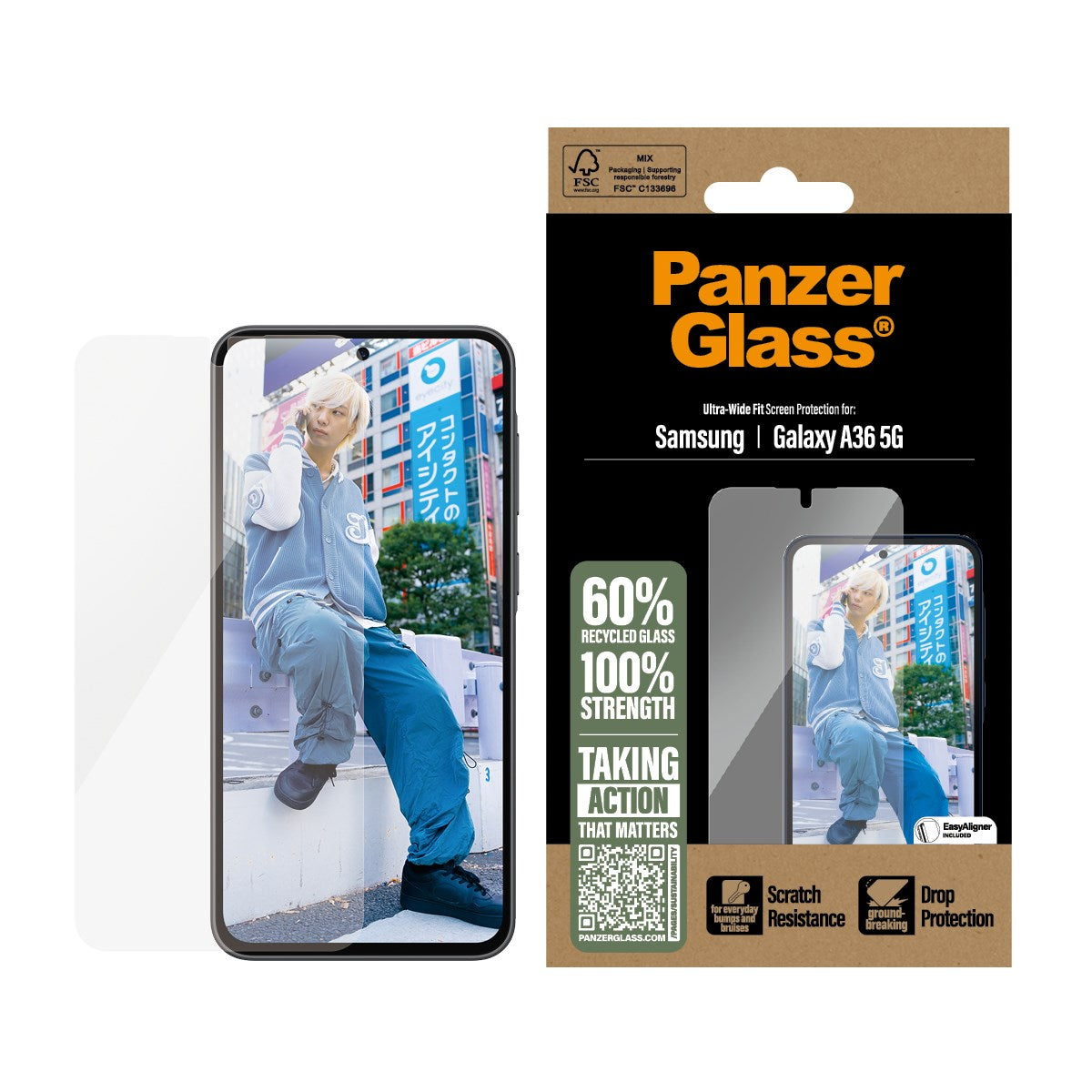 PanzerGlass® Displayschutz Samsung Galaxy A36 5G | Ultra-Wide Fit
