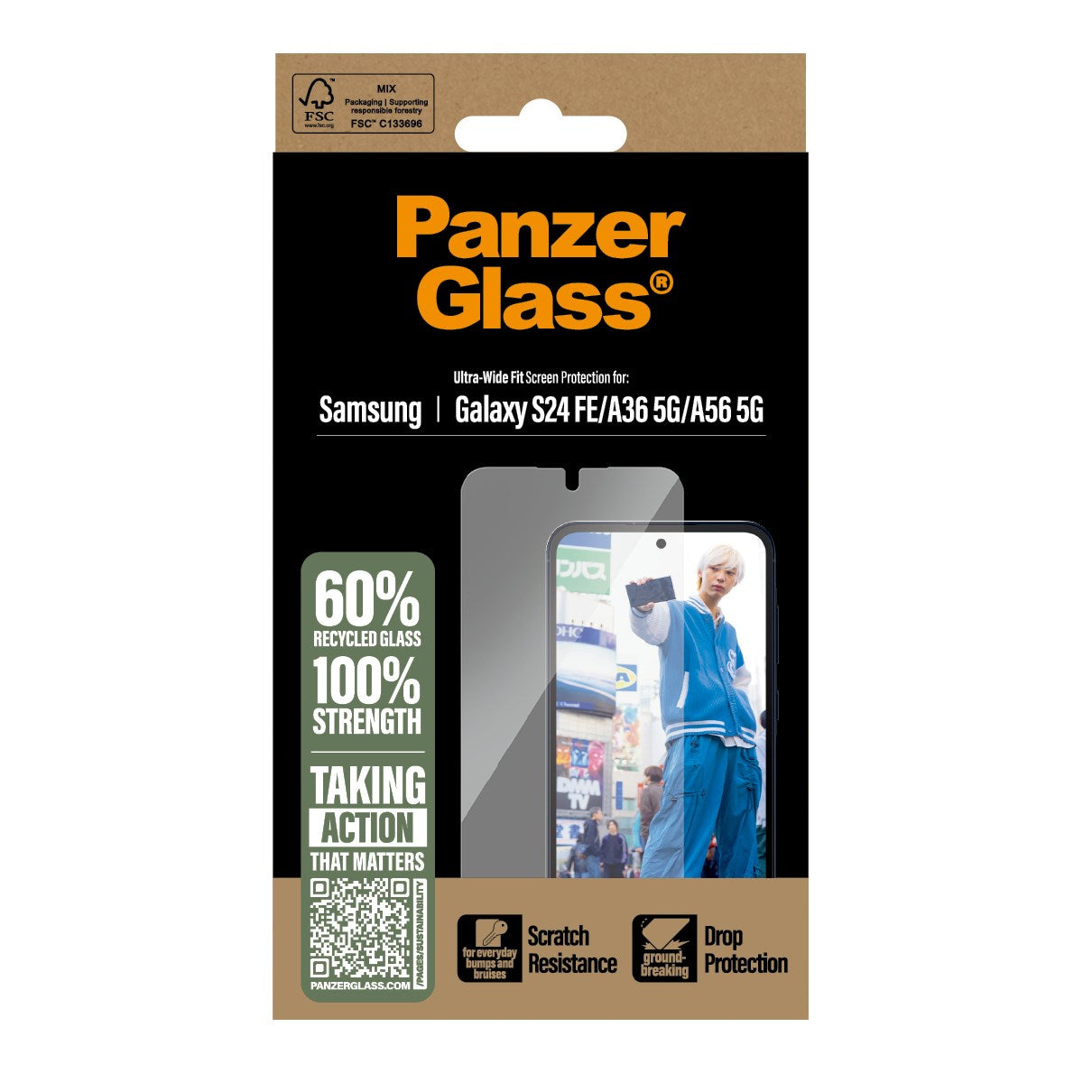 PanzerGlass® Displayschutz Samsung Galaxy S24 FE | A36 5G | A56 5G | Ultra-Wide Fit