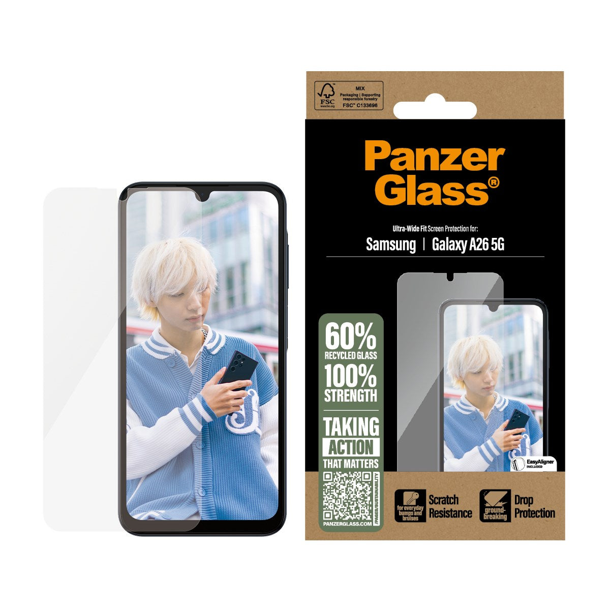 PanzerGlass® Displayschutz Samsung Galaxy A26 5G | Ultra-Wide Fit