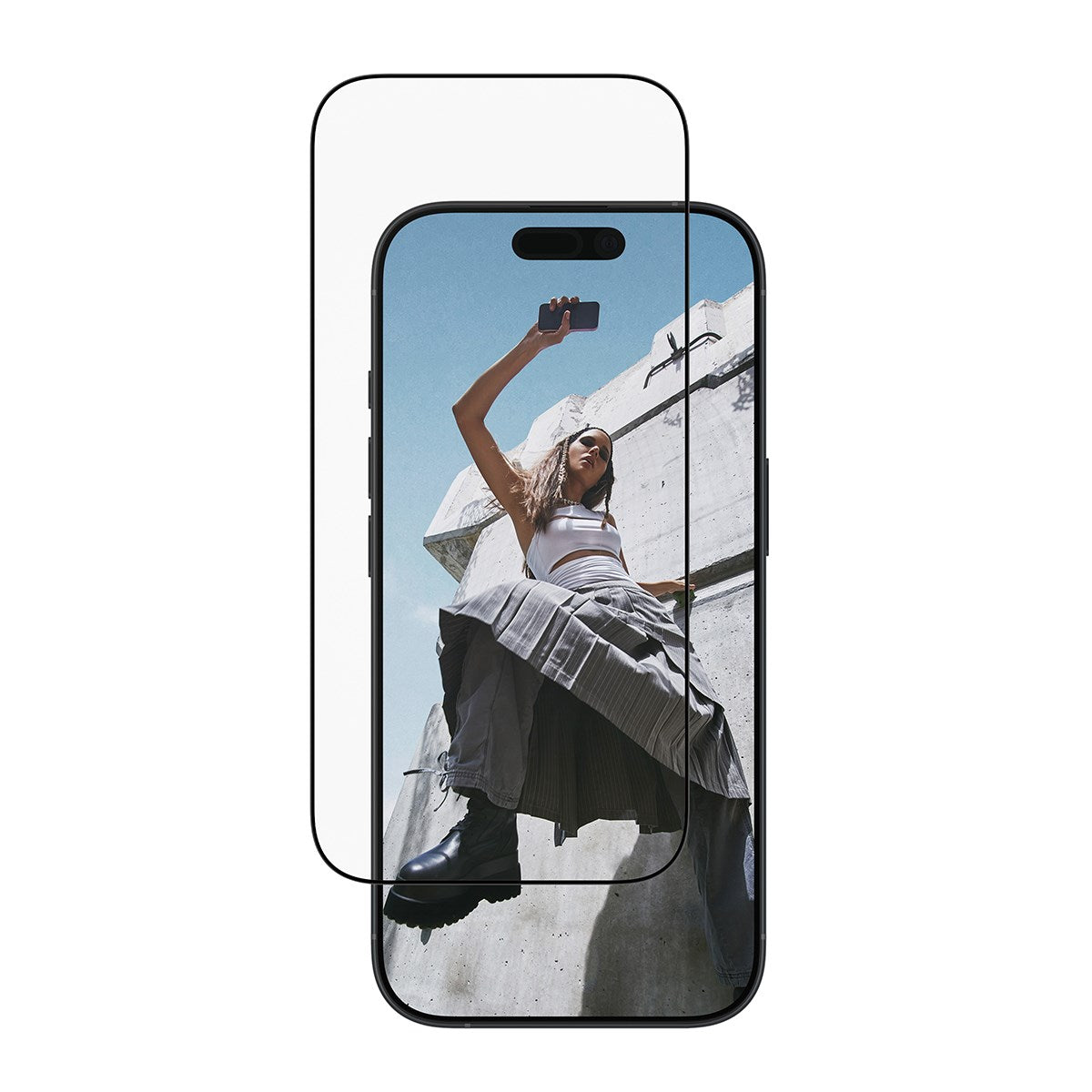 SAFE. by PanzerGlass® Displayschutz m. Schwarz Rahmen iPhone 17 | 16 Pro | Ultra-Wide Fit m. EasyAligner