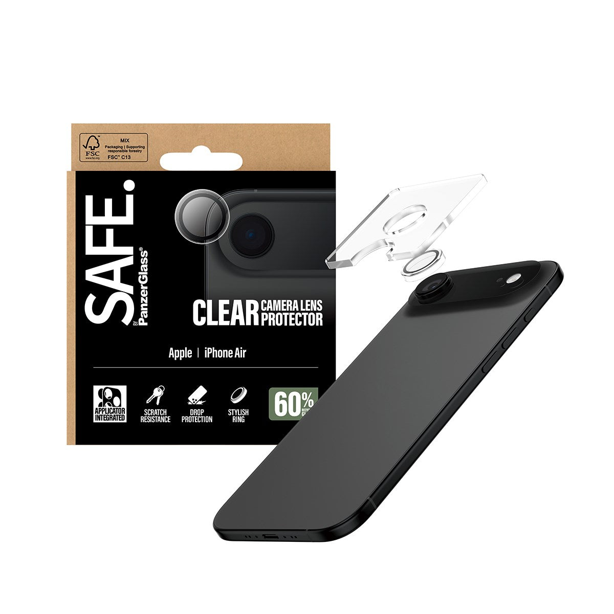 SAFE. by PanzerGlass® Kameraschutz Transparent iPhone Air