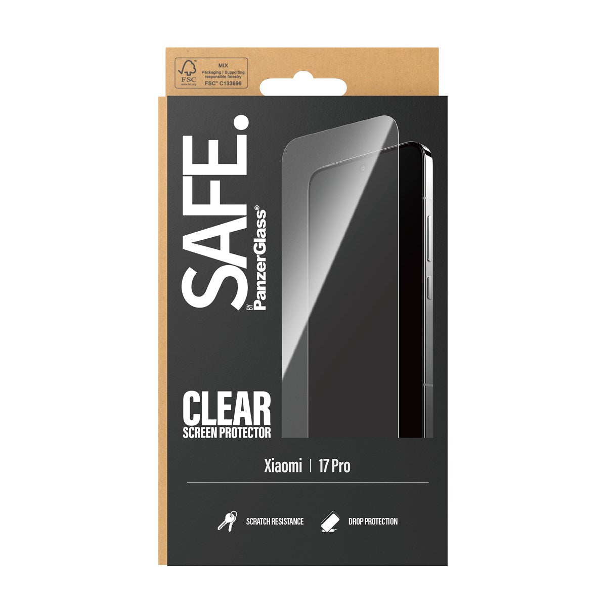 SAFE. by PanzerGlass® Displayschutz Xiaomi 17 Pro | Ultra-Wide Fit