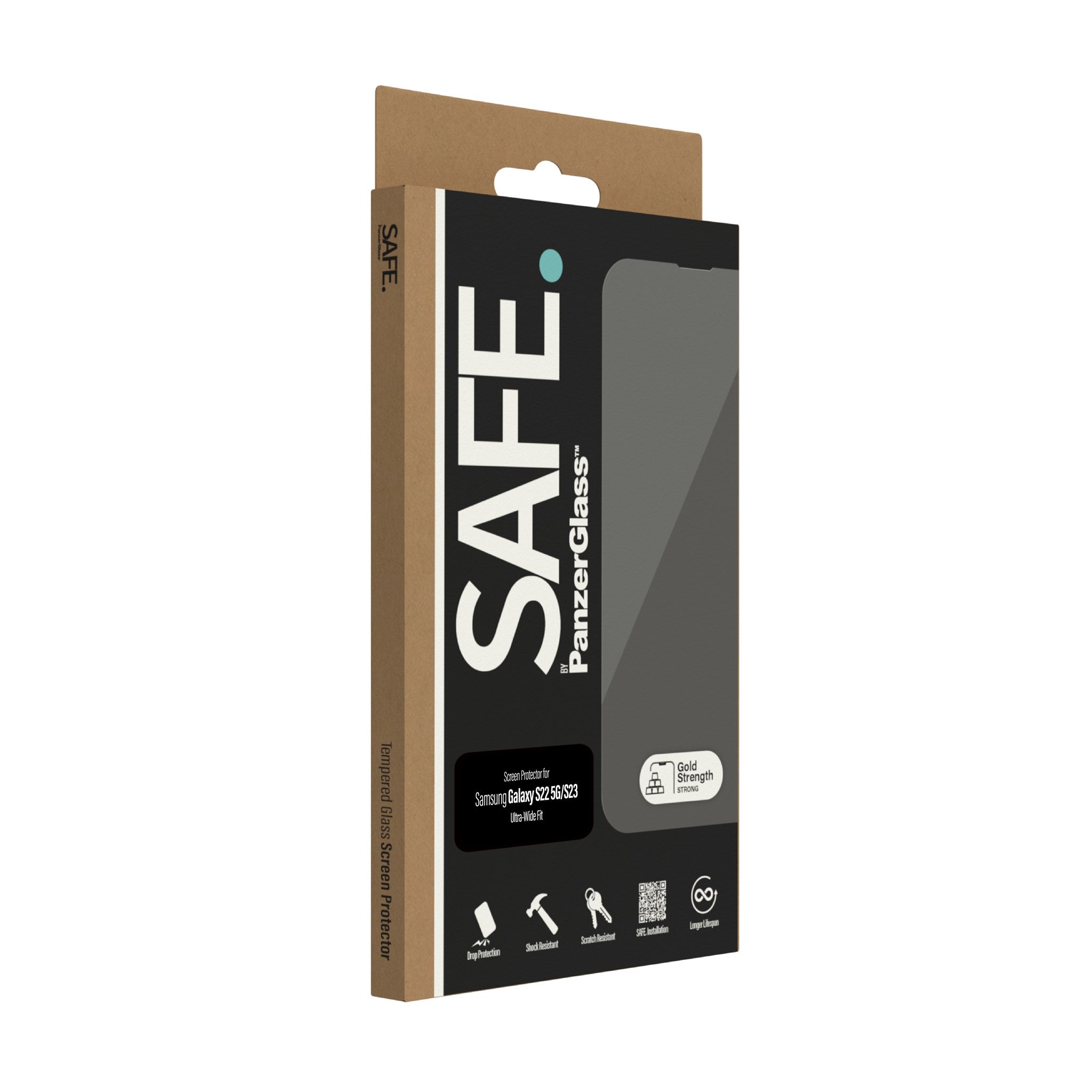 SAFE. by PanzerGlass® Displayschutz Samsung Galaxy S22 5G | S23 | Ultra-Wide Fit