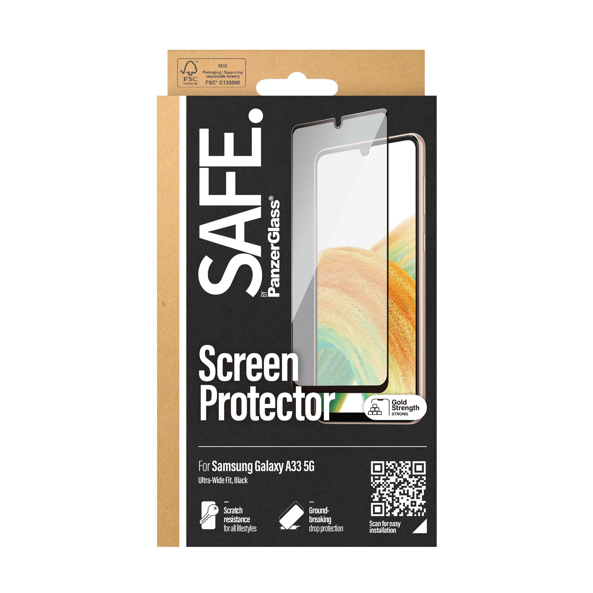 SAFE. by PanzerGlass® Displayschutz Samsung Galaxy A33 5G