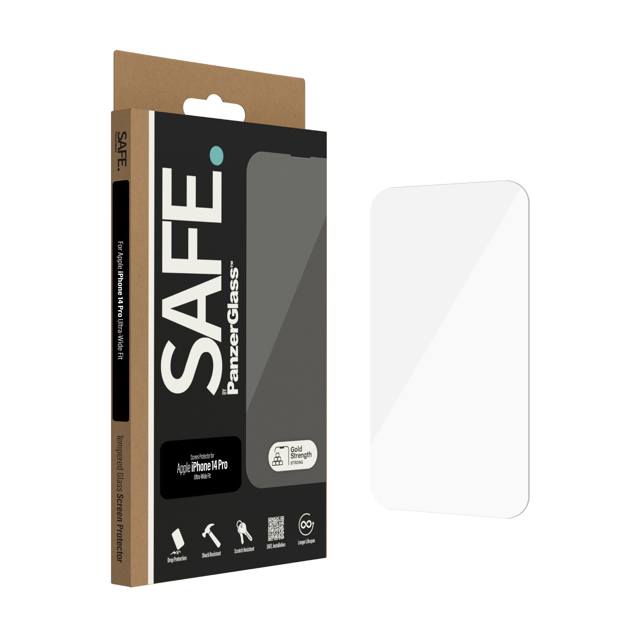SAFE. by PanzerGlass® Displayschutz iPhone 14 Pro | Ultra-Wide Fit