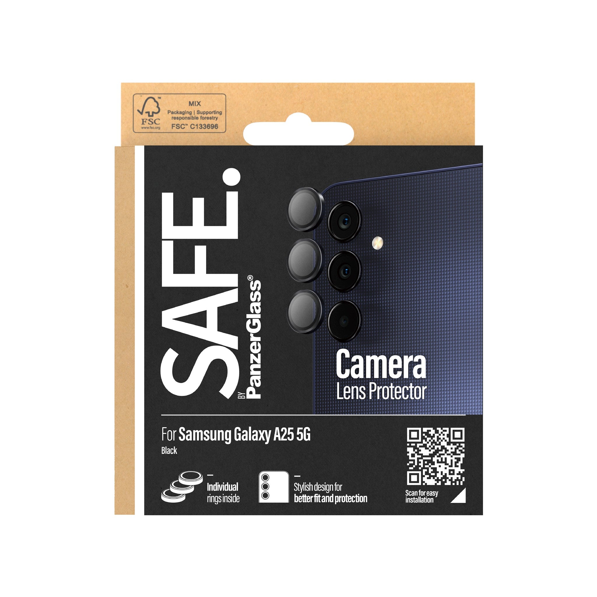 SAFE. by PanzerGlass® Kameraschutz Schwarz Samsung Galaxy  A25 5G