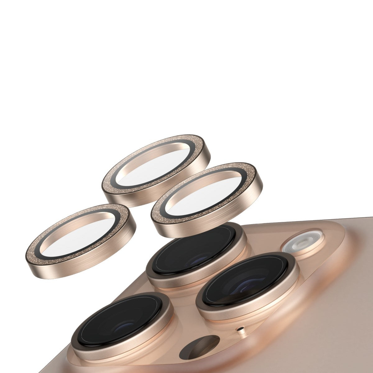 SAFE. by PanzerGlass® Kameraschutz Glitter Gold iPhone 16 Pro | 16 Pro Max