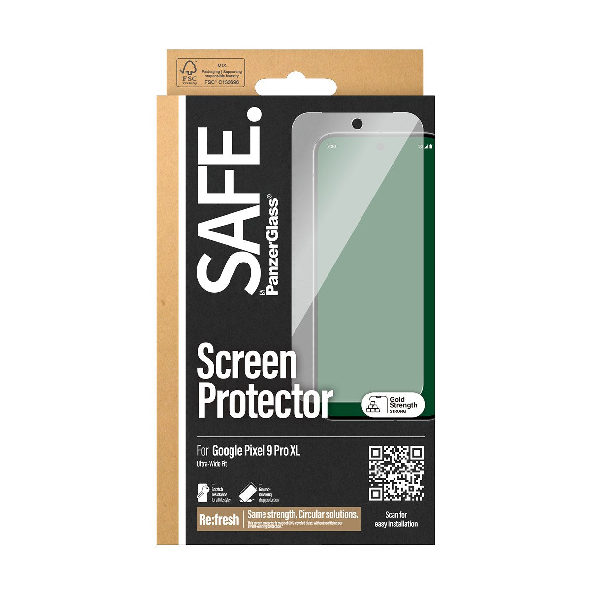 SAFE. by PanzerGlass® Displayschutz Google Pixel 9 Pro XL | Ultra-Wide Fit