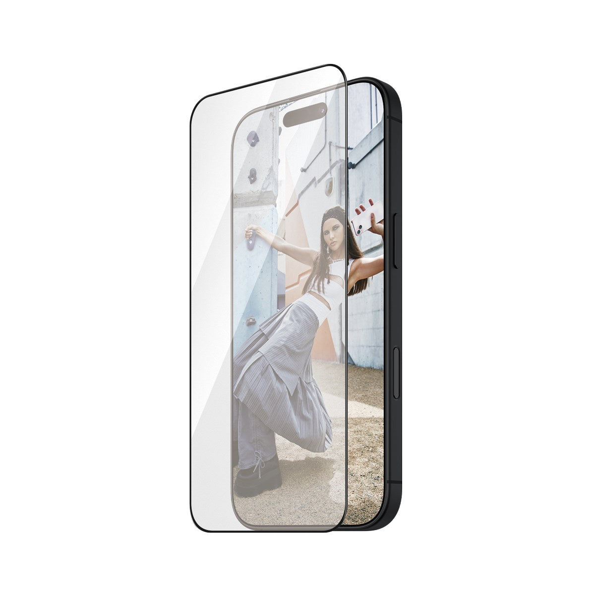 SAFE. by PanzerGlass® Displayschutz m. Schwarz Rahmen iPhone 16 Plus | 15 Plus | Ultra-Wide Fit