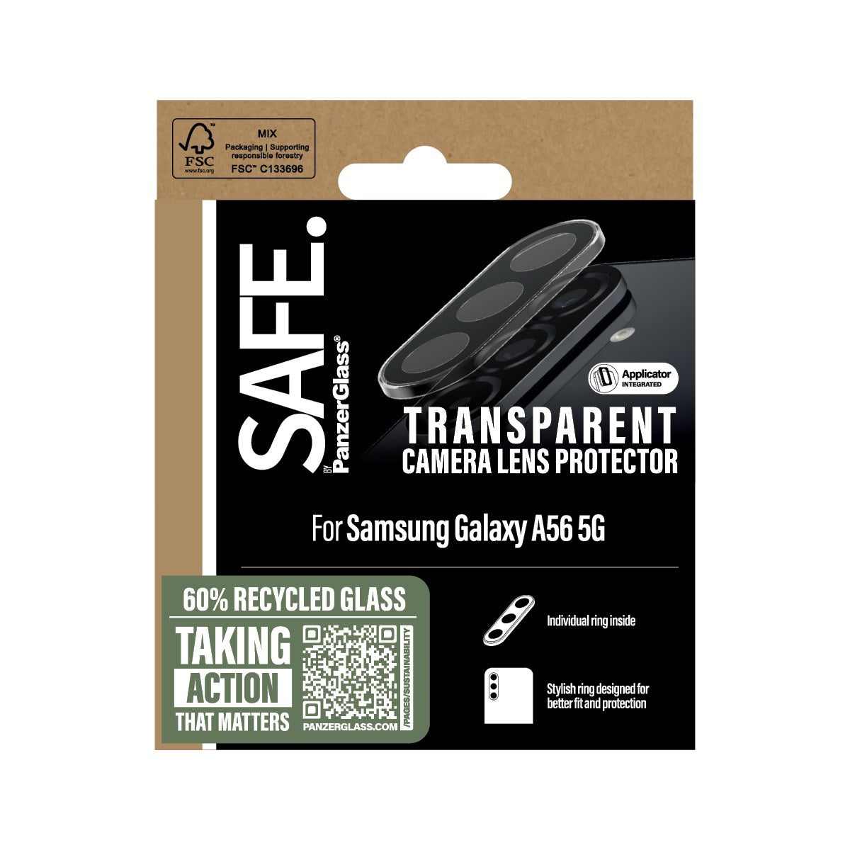 SAFE. by PanzerGlass® Kameraschutz Transparent Samsung Galaxy A56 5G