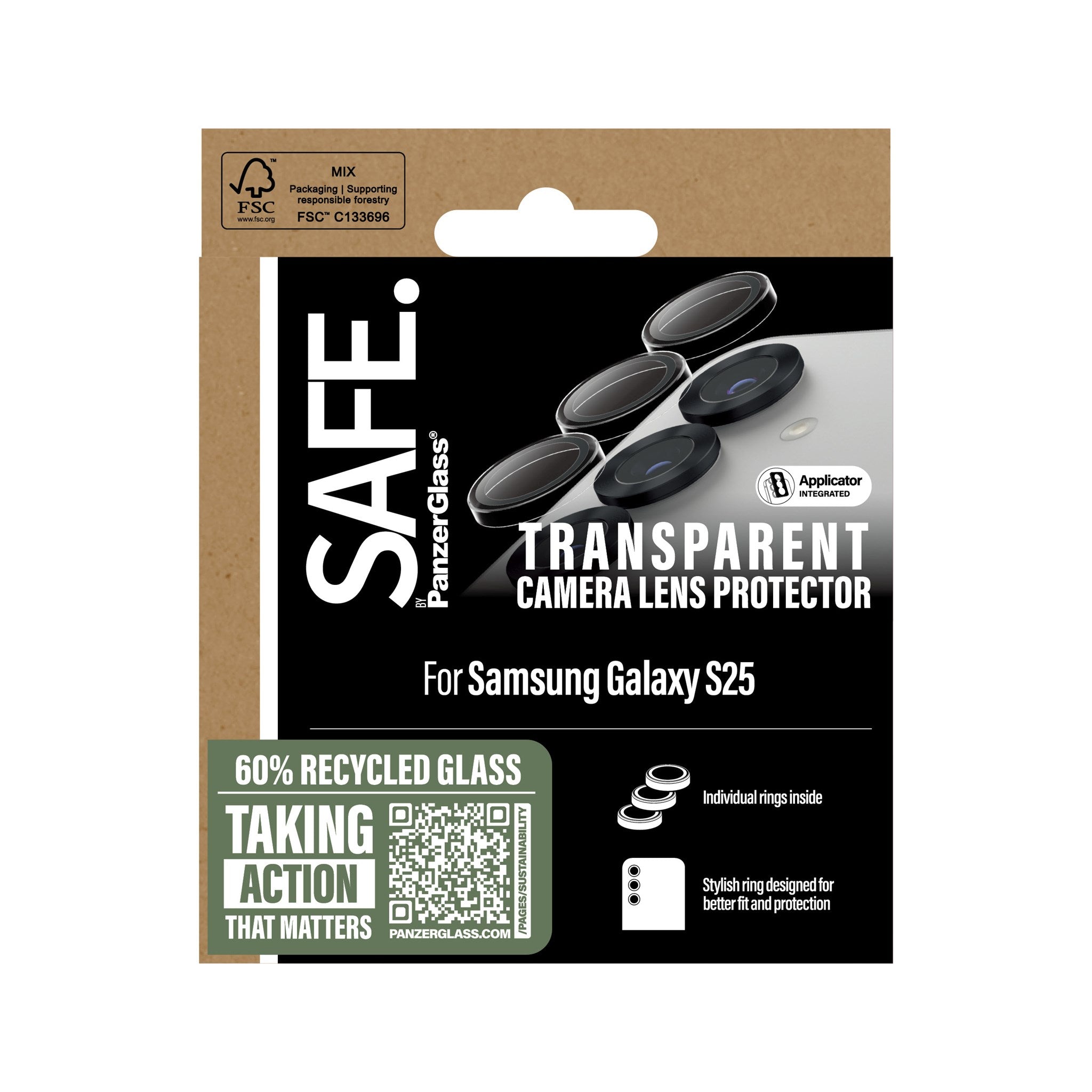 SAFE. by PanzerGlass® Kameraschutz Transparent Samsung Galaxy S25