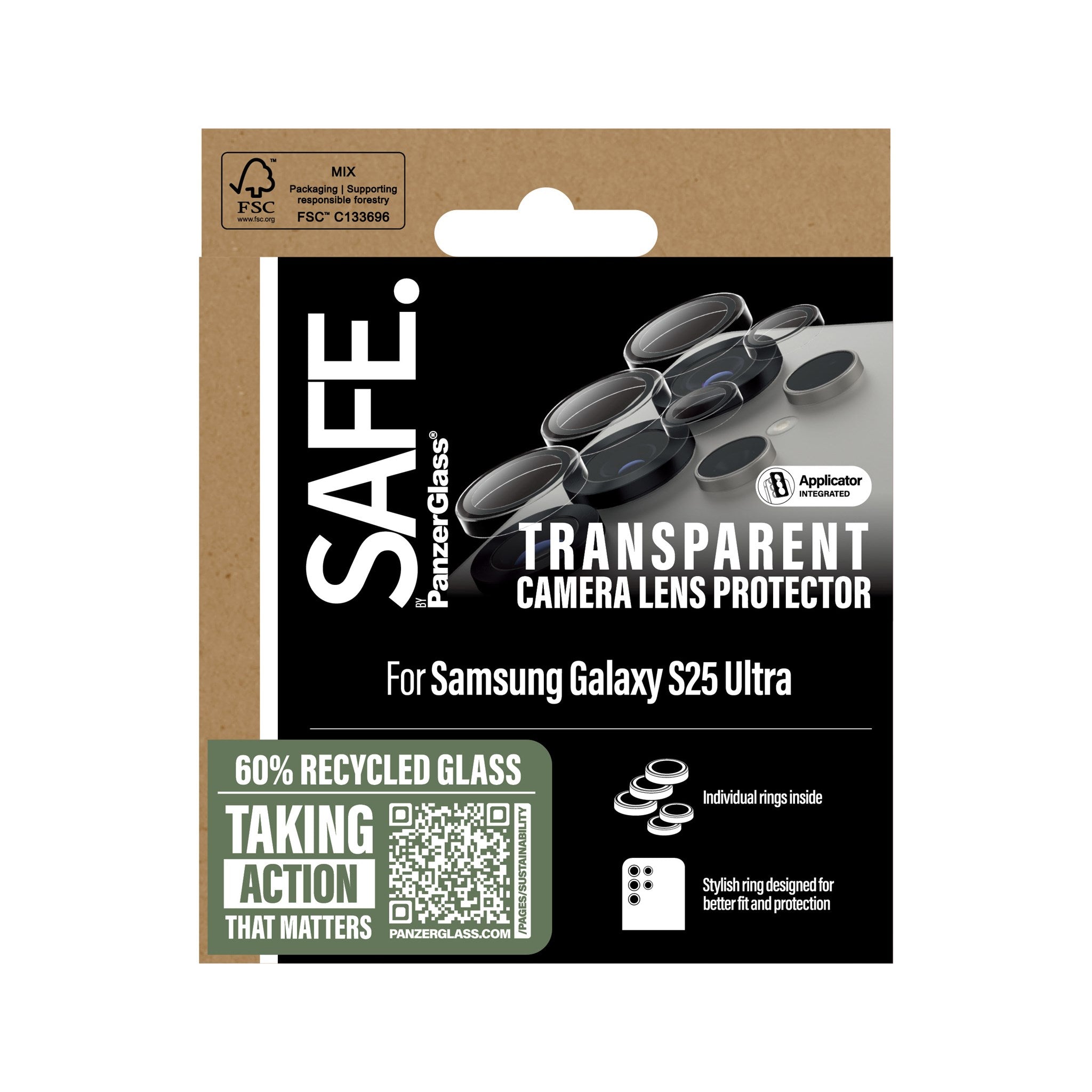 SAFE. by PanzerGlass® Kameraschutz Transparent Samsung Galaxy S25 Ultra