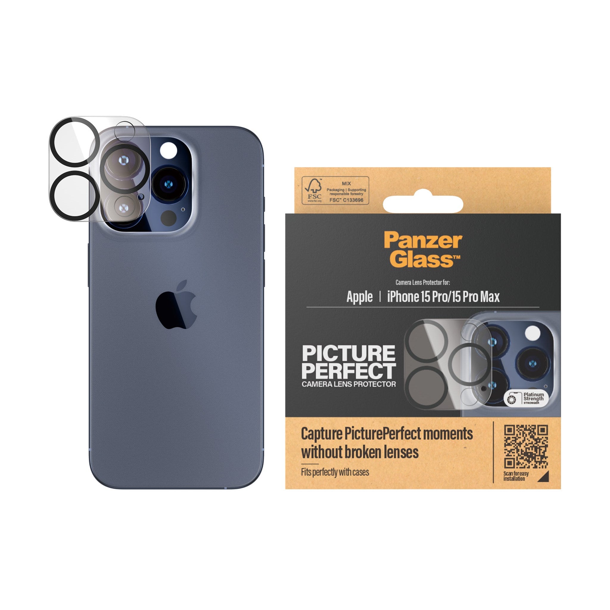 PanzerGlass® PicturePerfect Kameraschutz iPhone 15 Pro