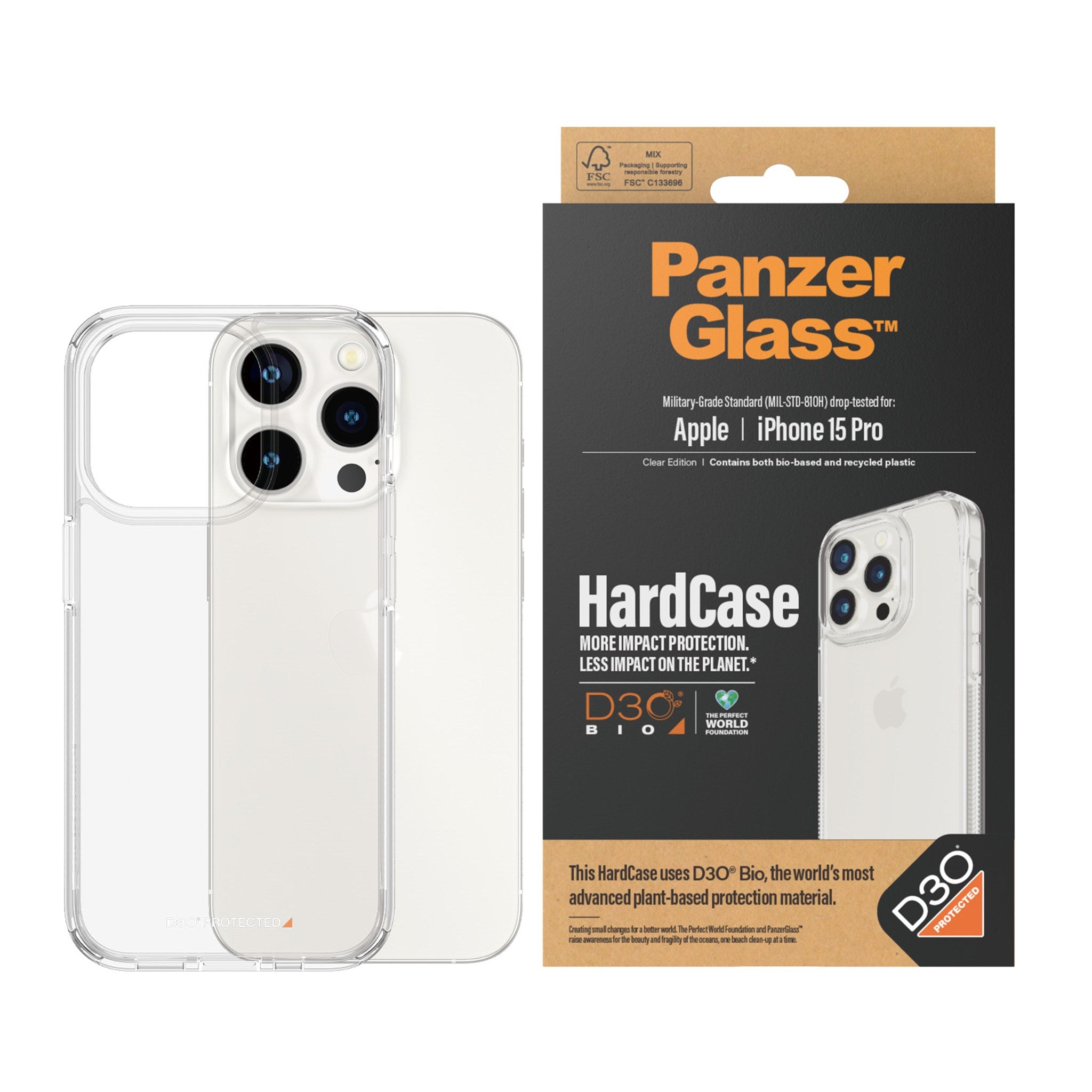 PanzerGlass® HardCase mit D3O iPhone 15 Pro