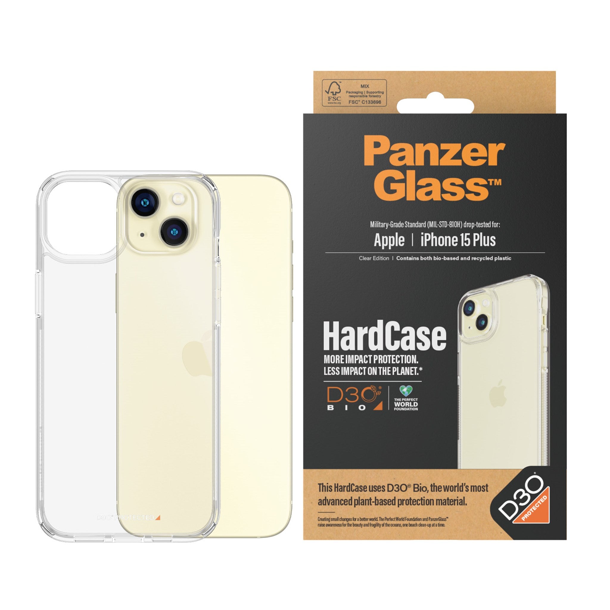 PanzerGlass™ HardCase mit D3O iPhone 15 Plus
