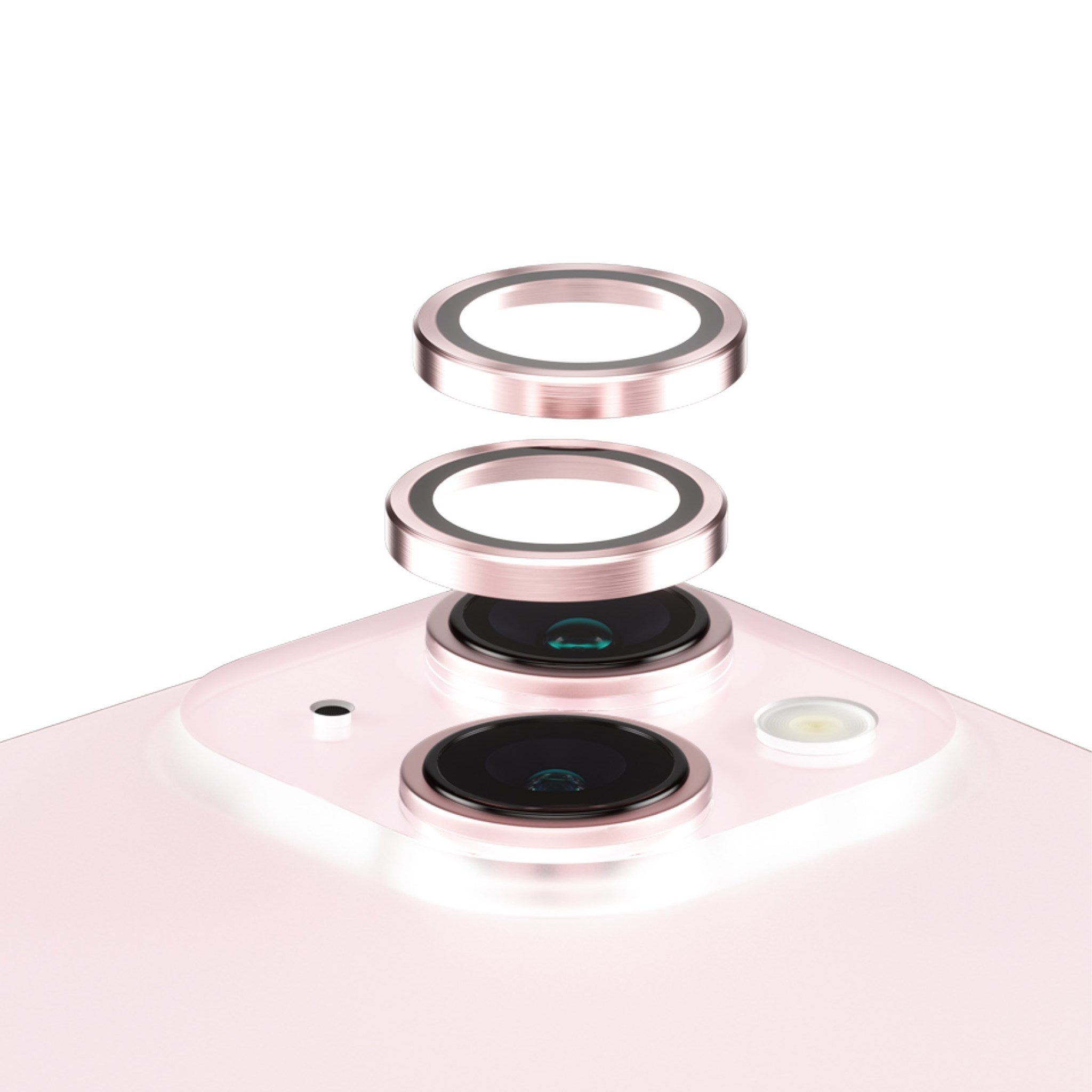 PanzerGlass® Hoops® Rosa Kameraschutz iPhone 15 | 15 Plus