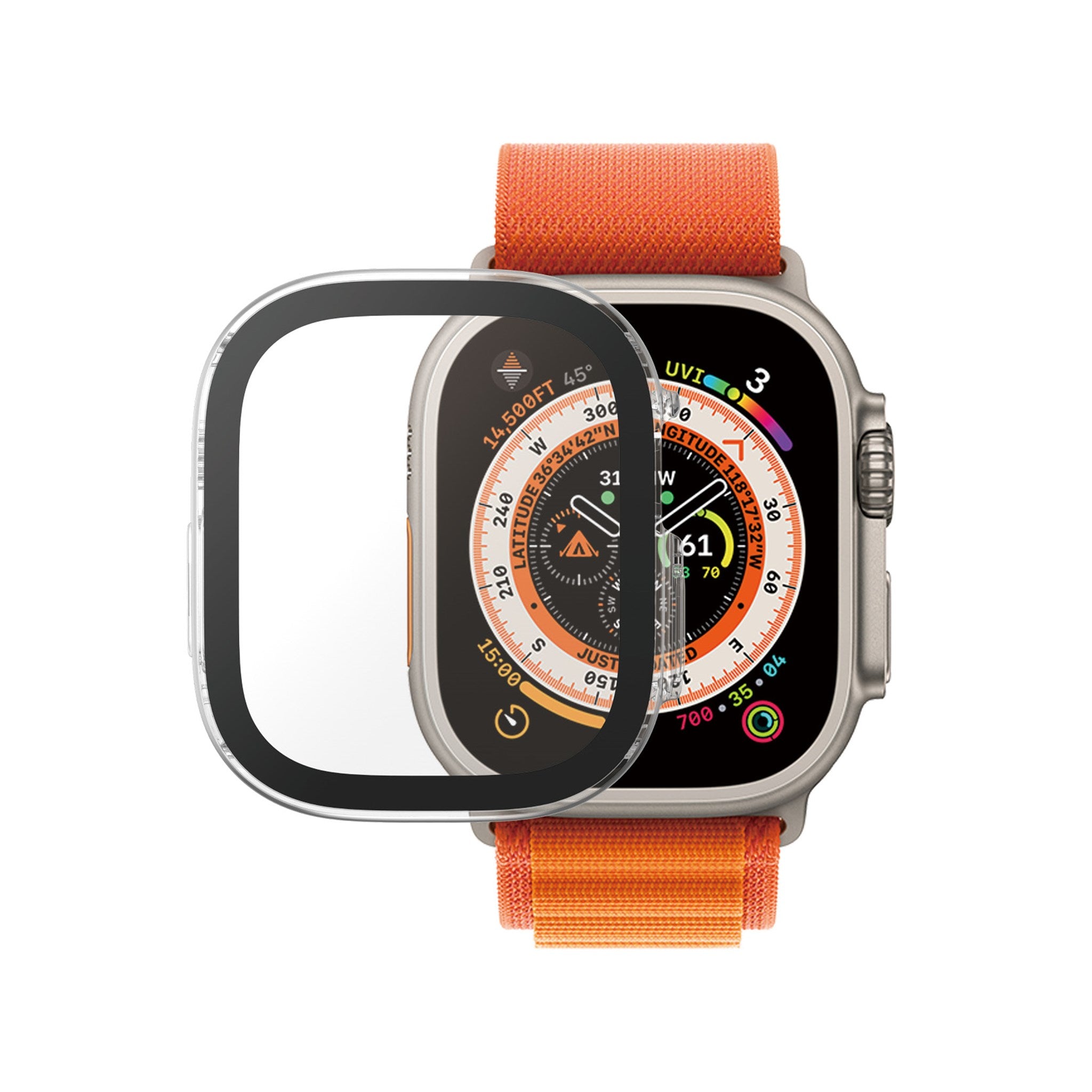 PanzerGlass® Displayschutz Full Body Apple Watch Ultra 2 | Ultra | 49mm | Transparent