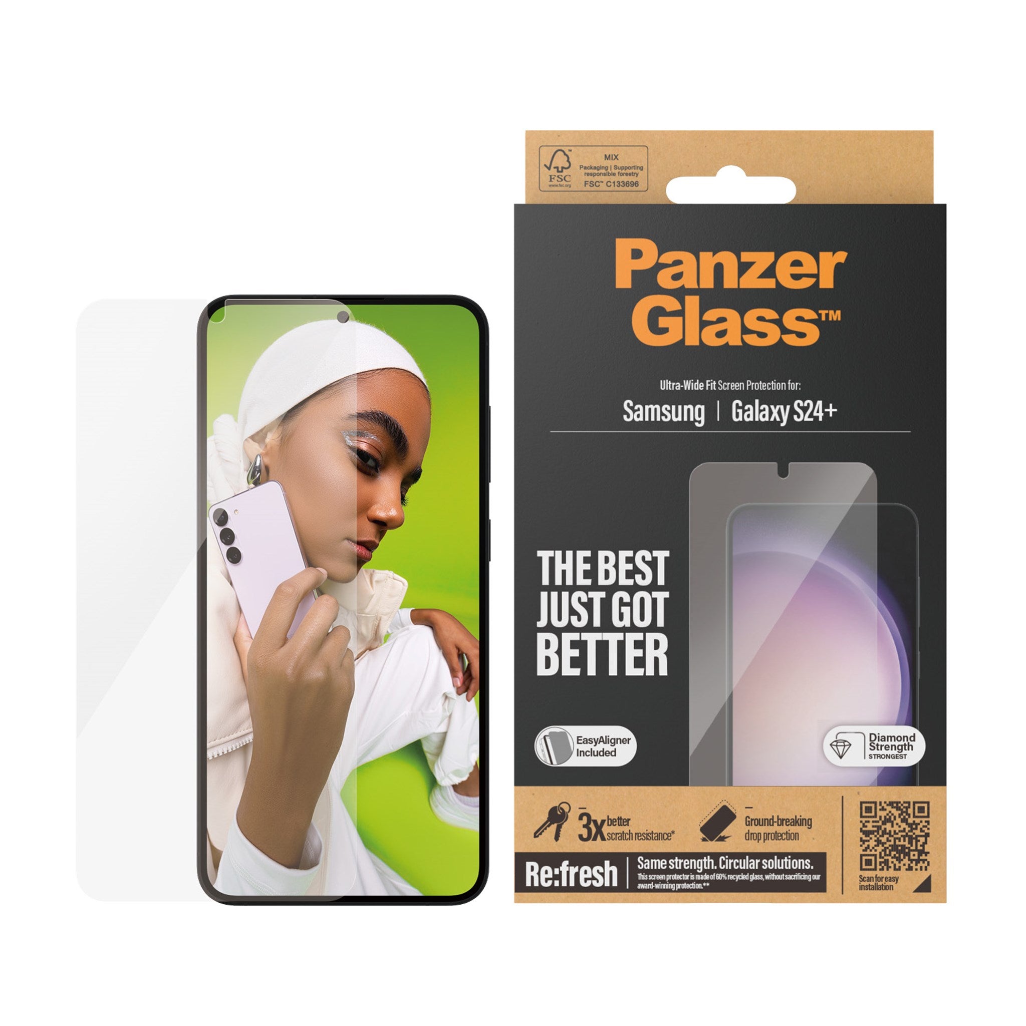 PanzerGlass® Displayschutz Samsung Galaxy S24+ | Ultra-Wide Fit m.  EasyAligner