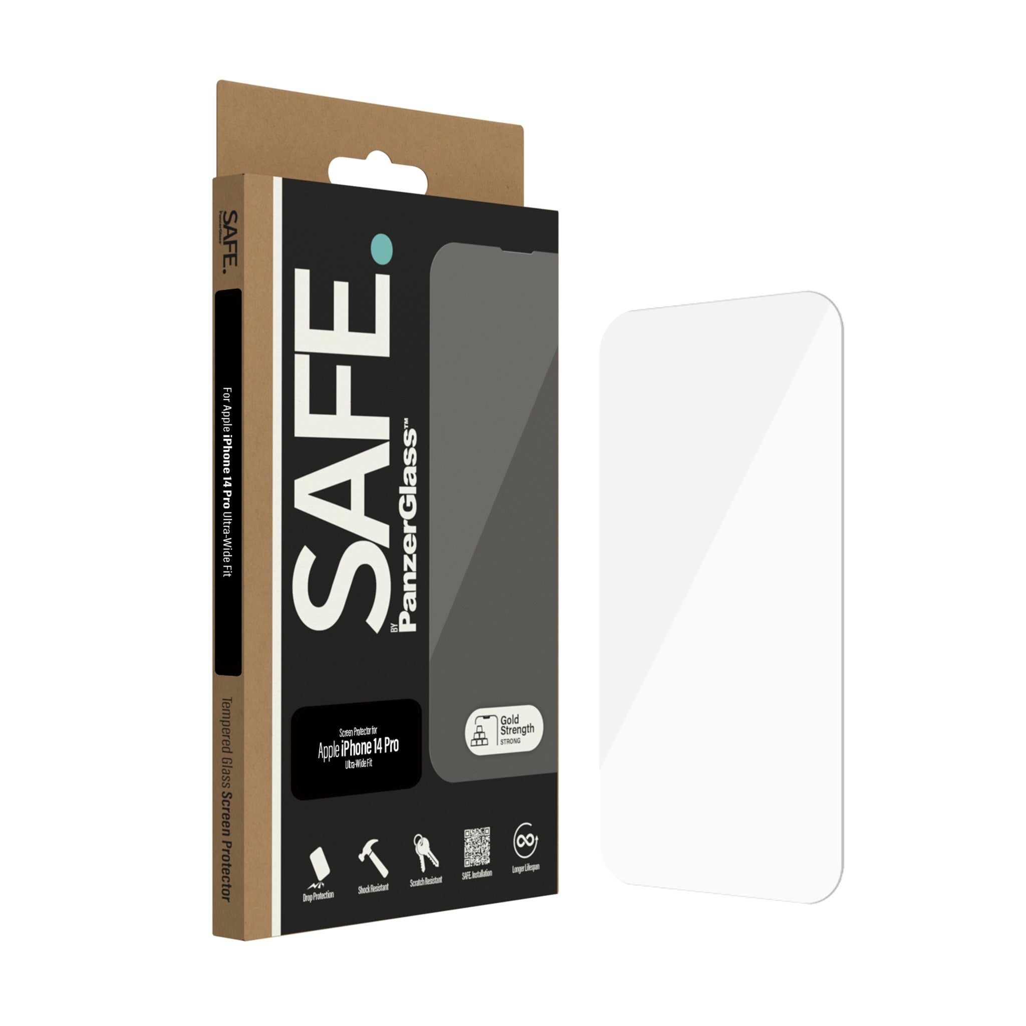 SAFE. by PanzerGlass® Displayschutz iPhone 14 Pro | Ultra-Wide Fit